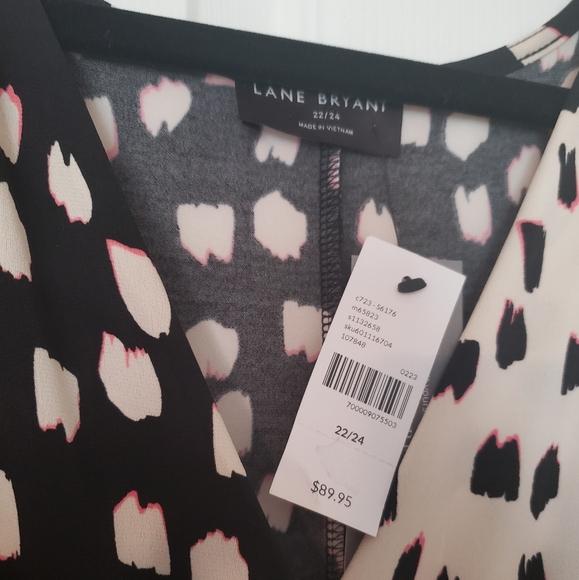 NWT Lane Bryant Polka Dot Wrap Dress 22/24 - Picture 5 of 6